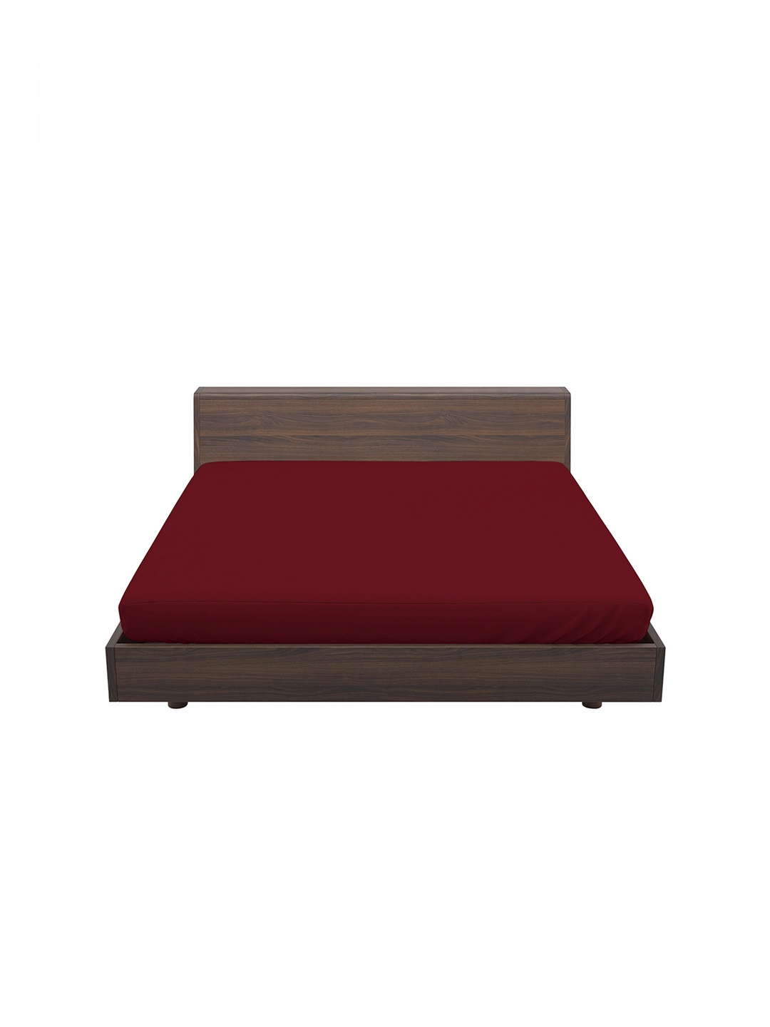 

LABHAM Unisex Maroon Solid King Size Water-Resistant Mattress Protector