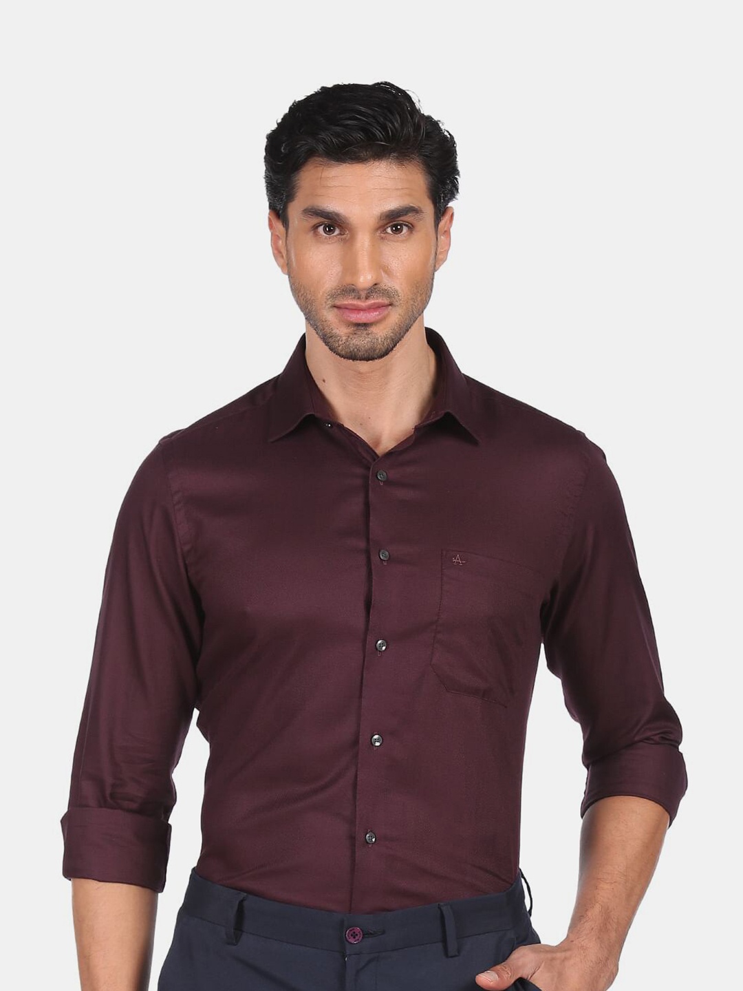 

Arrow Men Purple Casual Shirt