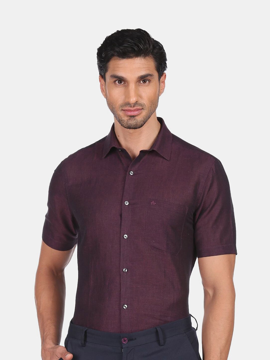 

Arrow Men Purple Casual Shirt