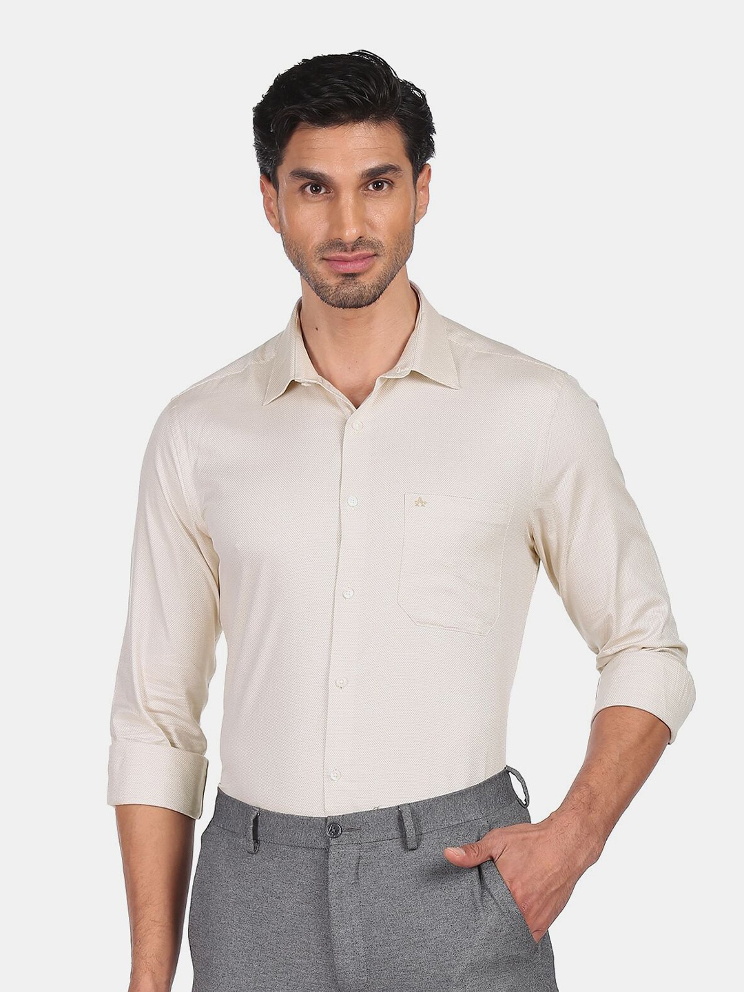 

Arrow Men Beige Casual Shirt