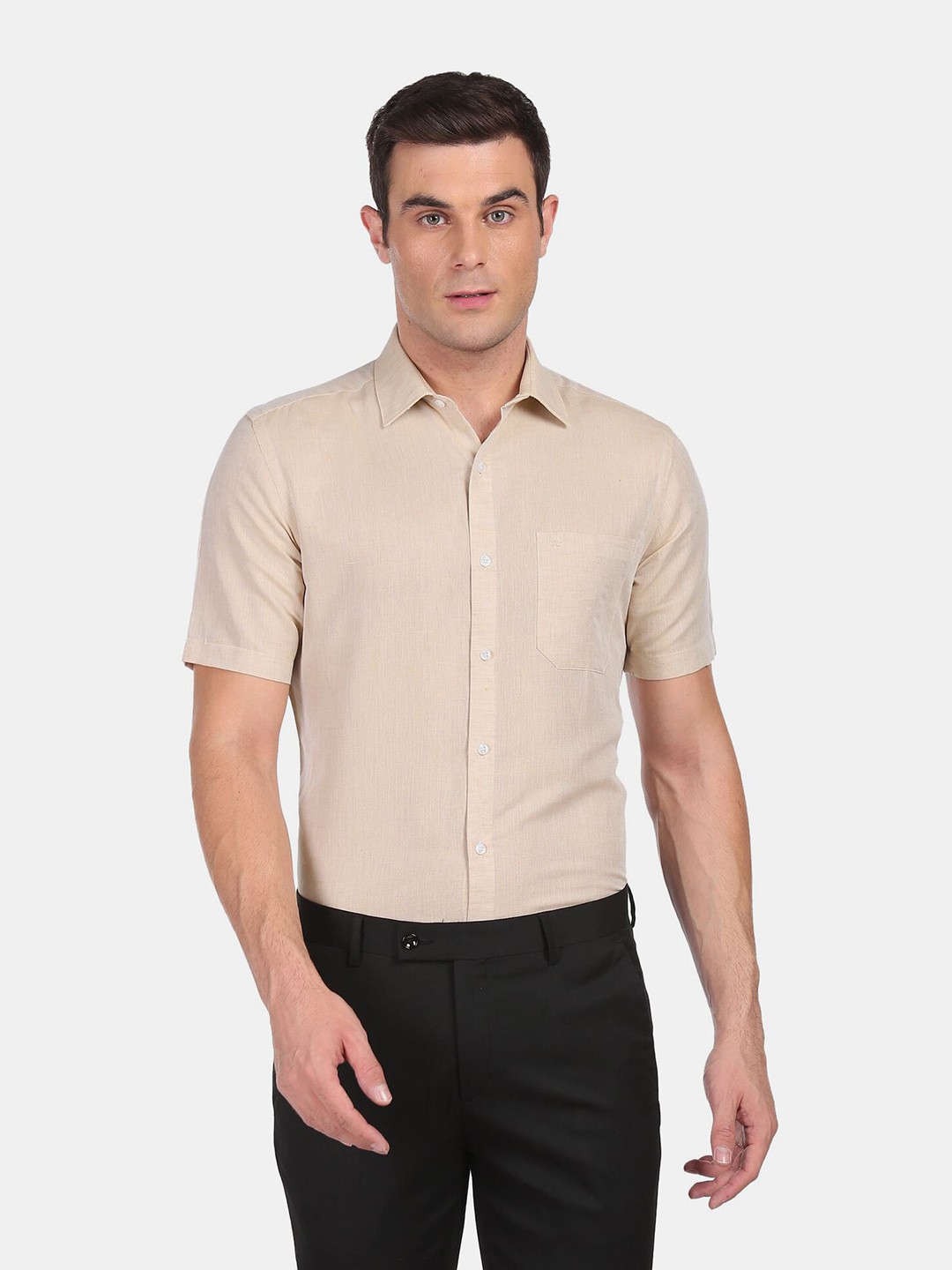 

Arrow Men Beige Casual Shirt