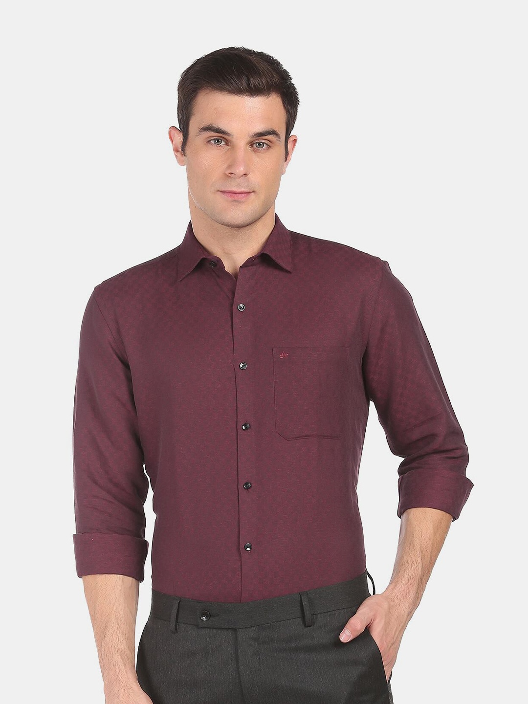 

Arrow Men Red Casual Shirt