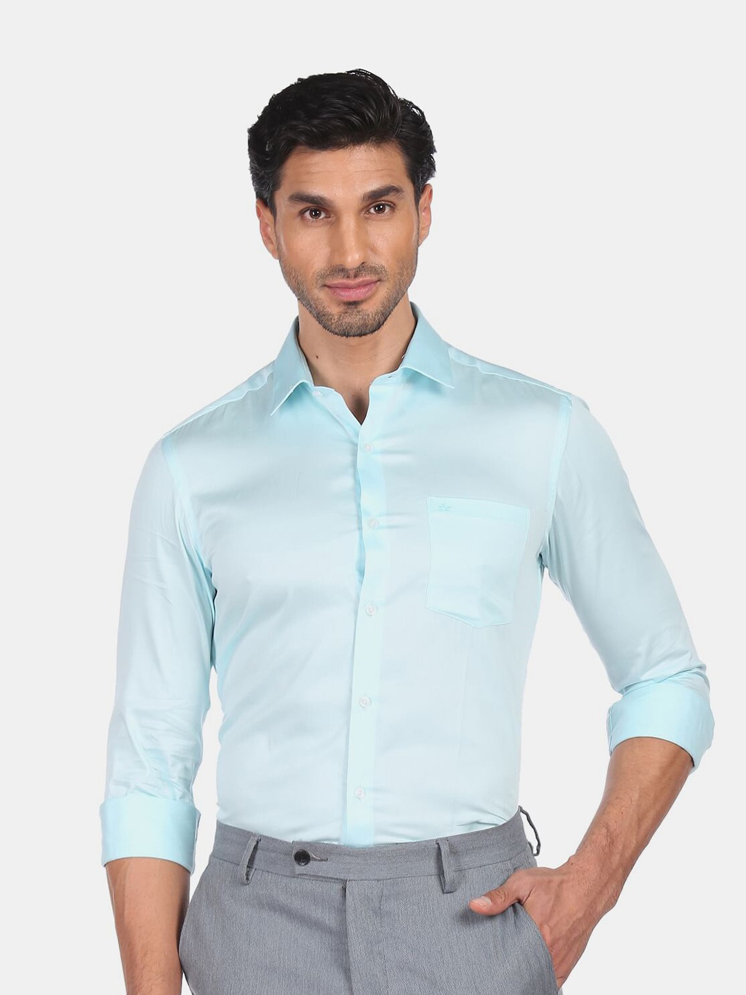 

Arrow Men Blue Slim Fit Cotton Formal Shirt
