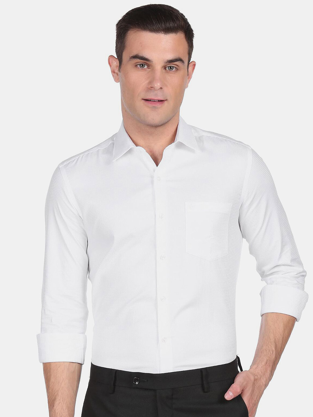 

Arrow Men White Slim Fit Formal Shirt