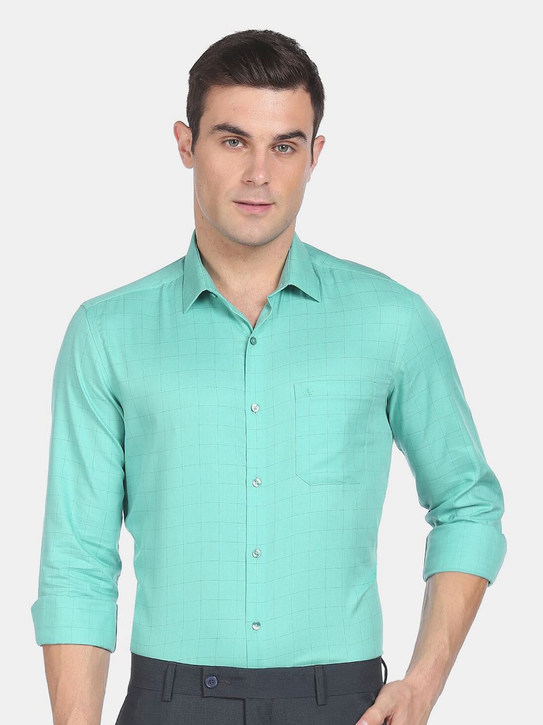 

Arrow Men Green Slim Fit Casual Shirt