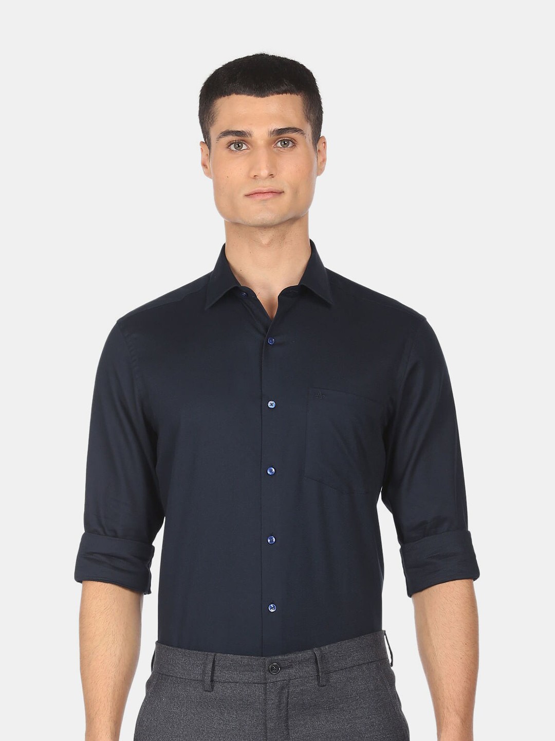 

Arrow Men Blue Pure Cotton Casual Shirt