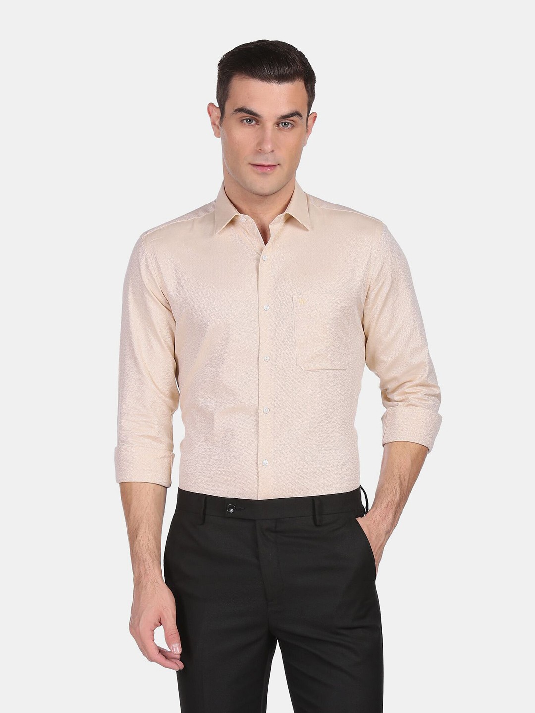 

Arrow Men Beige Casual Shirt