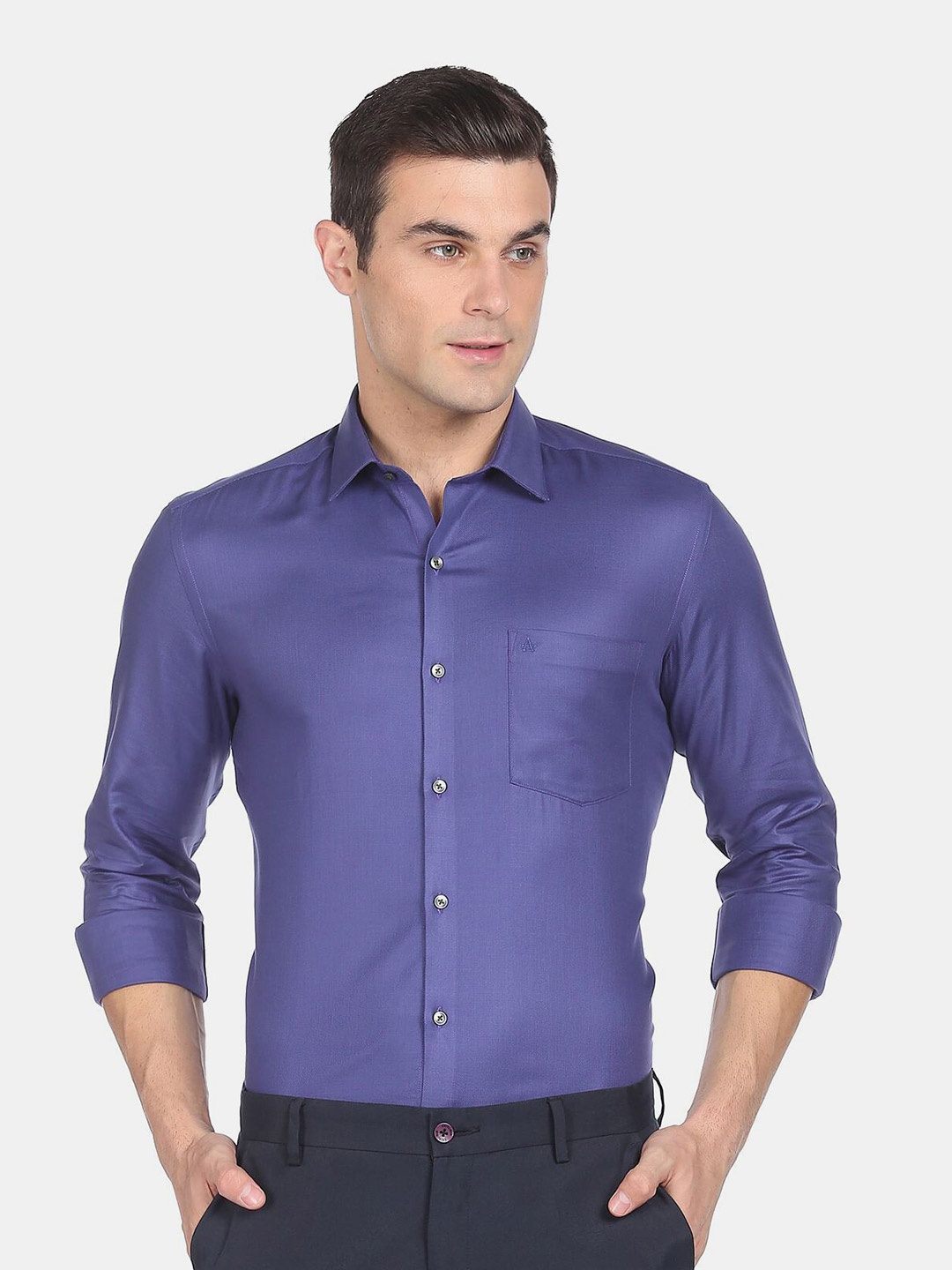 

Arrow Men Blue Slim Fit Casual Shirt