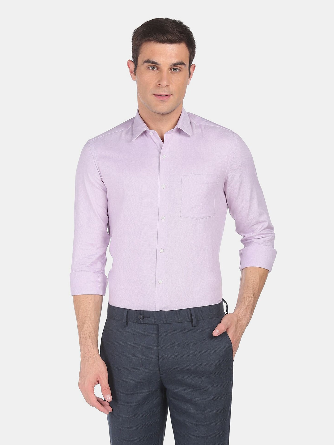 

Arrow Men Purple Slim Fit Casual Shirt