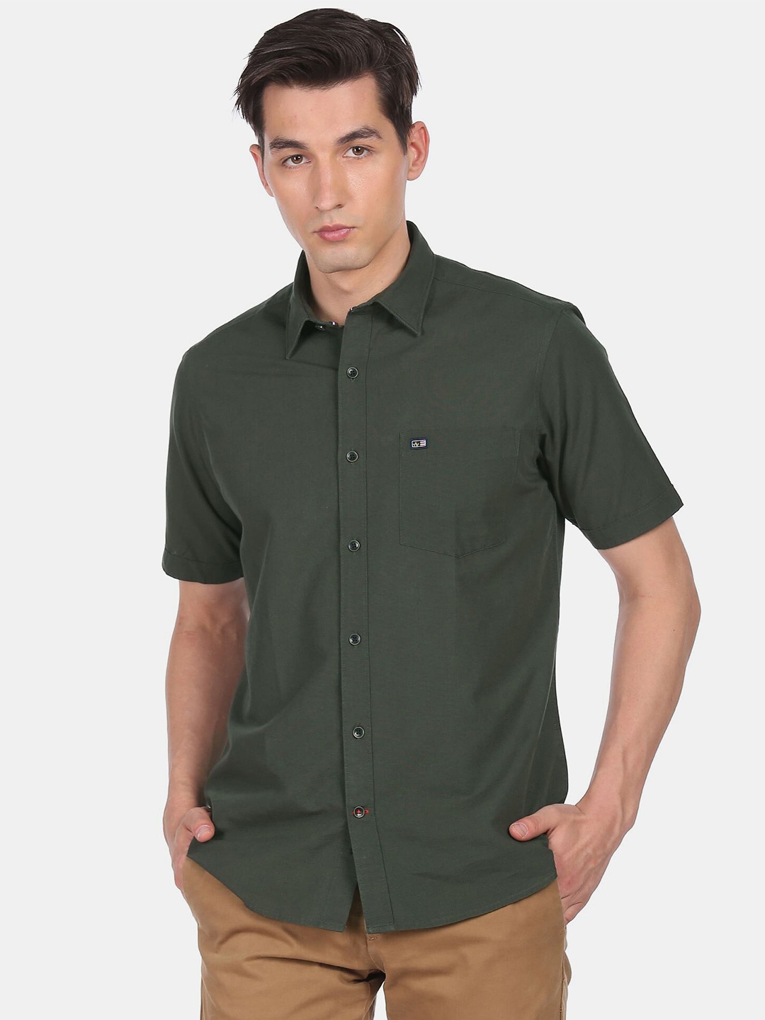 

Arrow Sport Men Green Casual Shirt