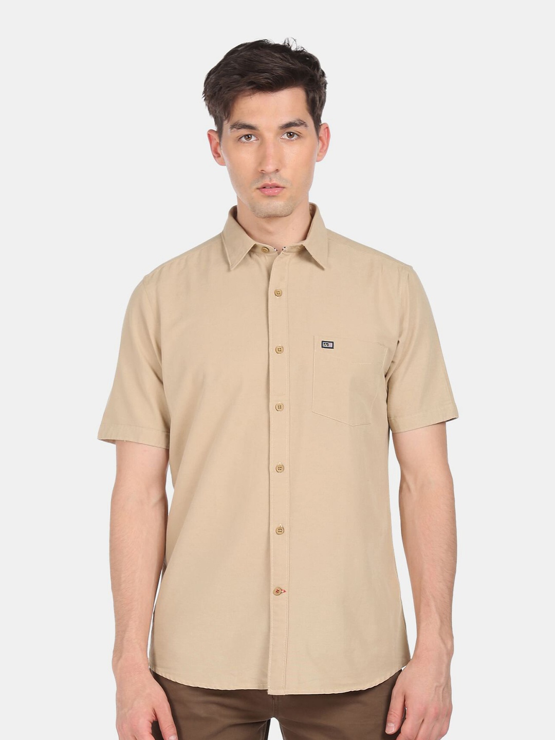 

Arrow Sport Men Beige Casual Shirt