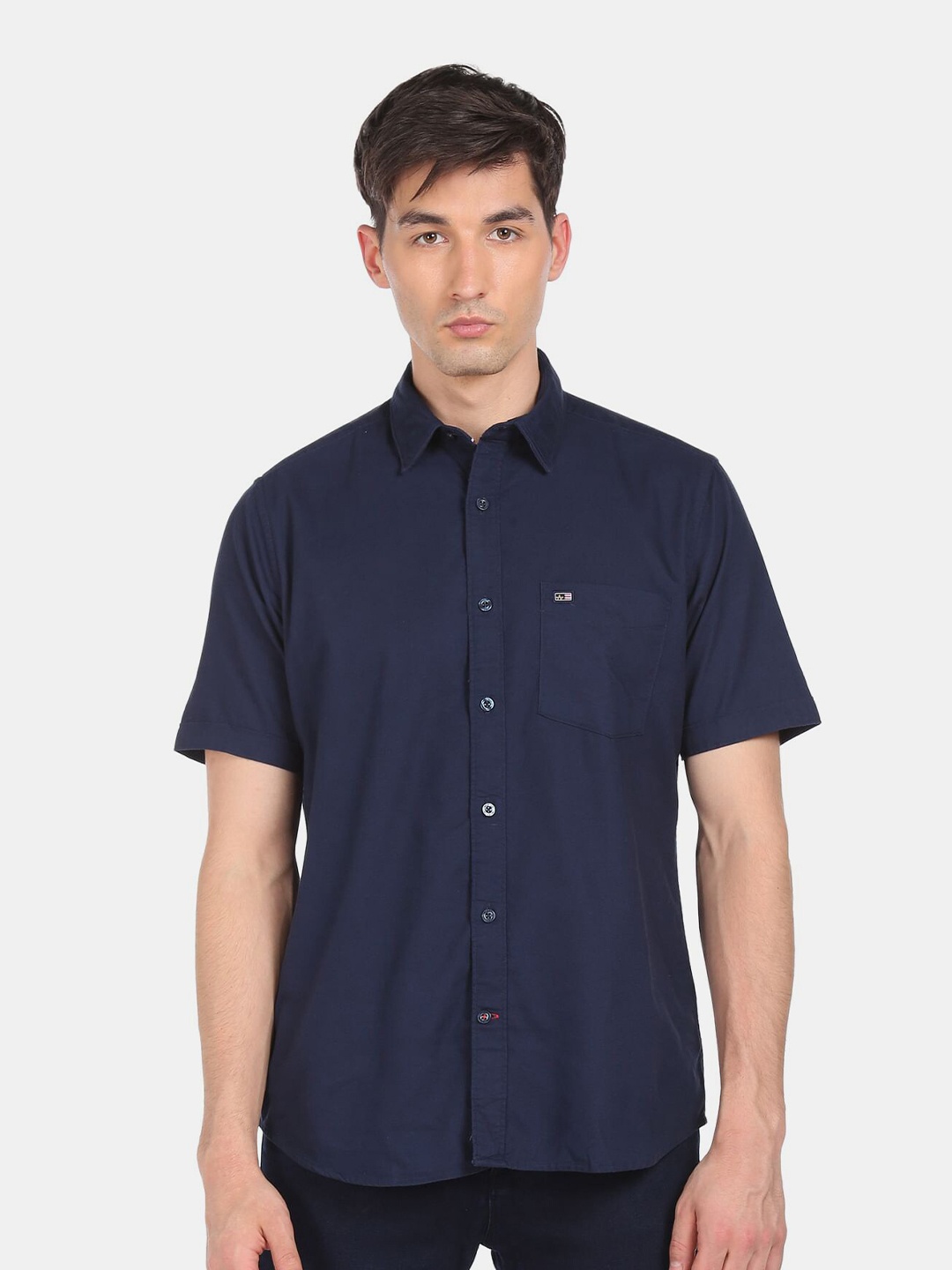 

Arrow Sport Men Navy Blue Casual Shirt