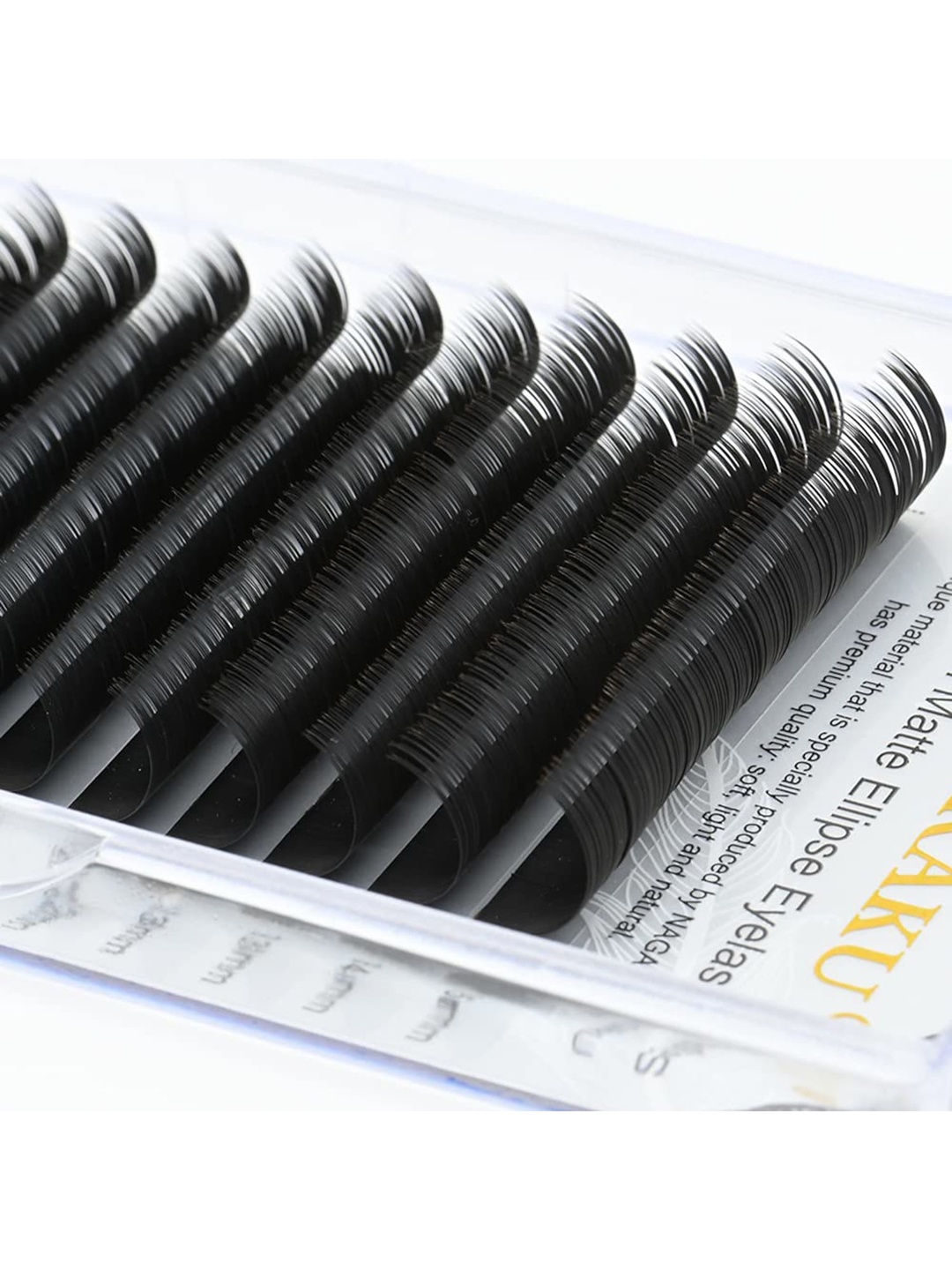 

NAGARAKU Women Black Matte Flat Ellipse Eyelashes