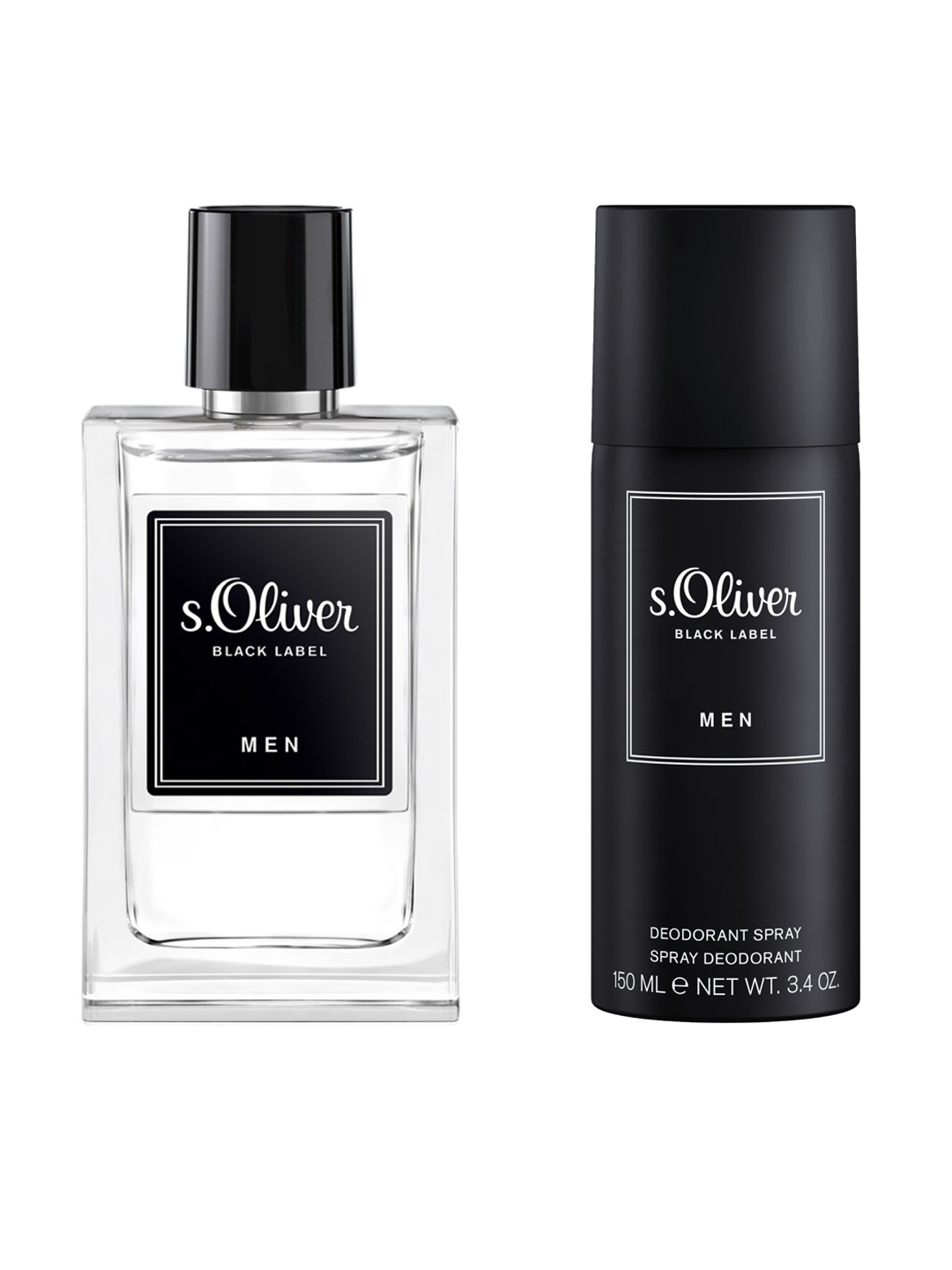 

S.Oliver Men Black Label Men Eau de Toilette & Deodorant Spray, Transparent