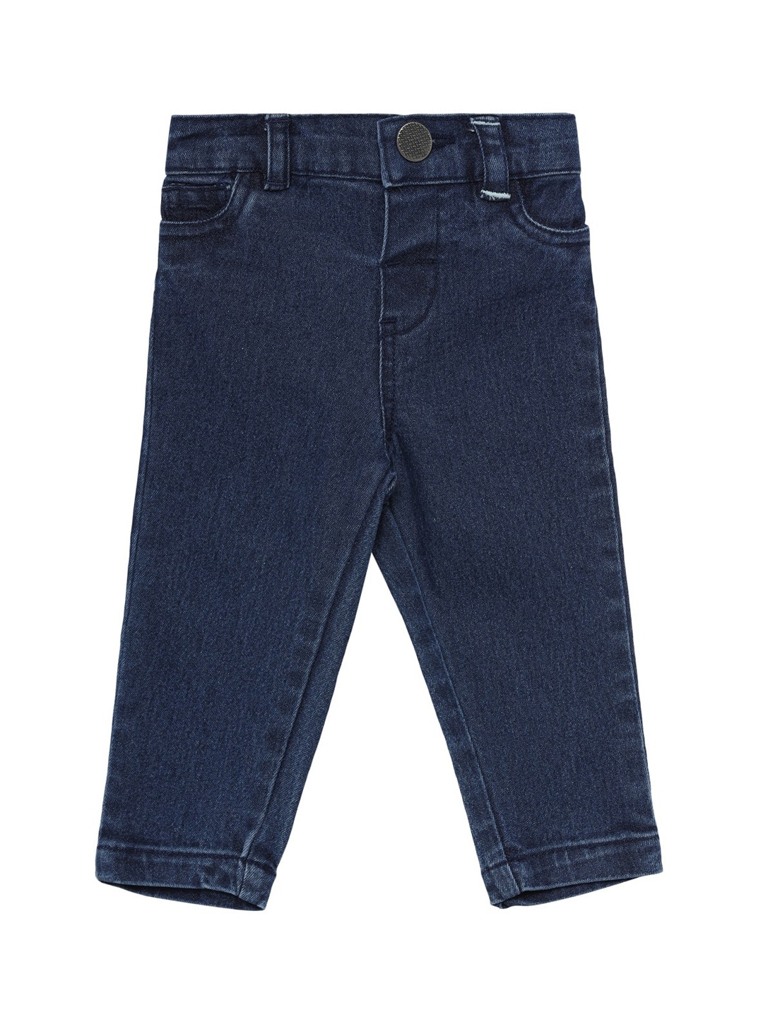 

UNDER FOURTEEN ONLY Boys Navy Blue Cotton Jeans