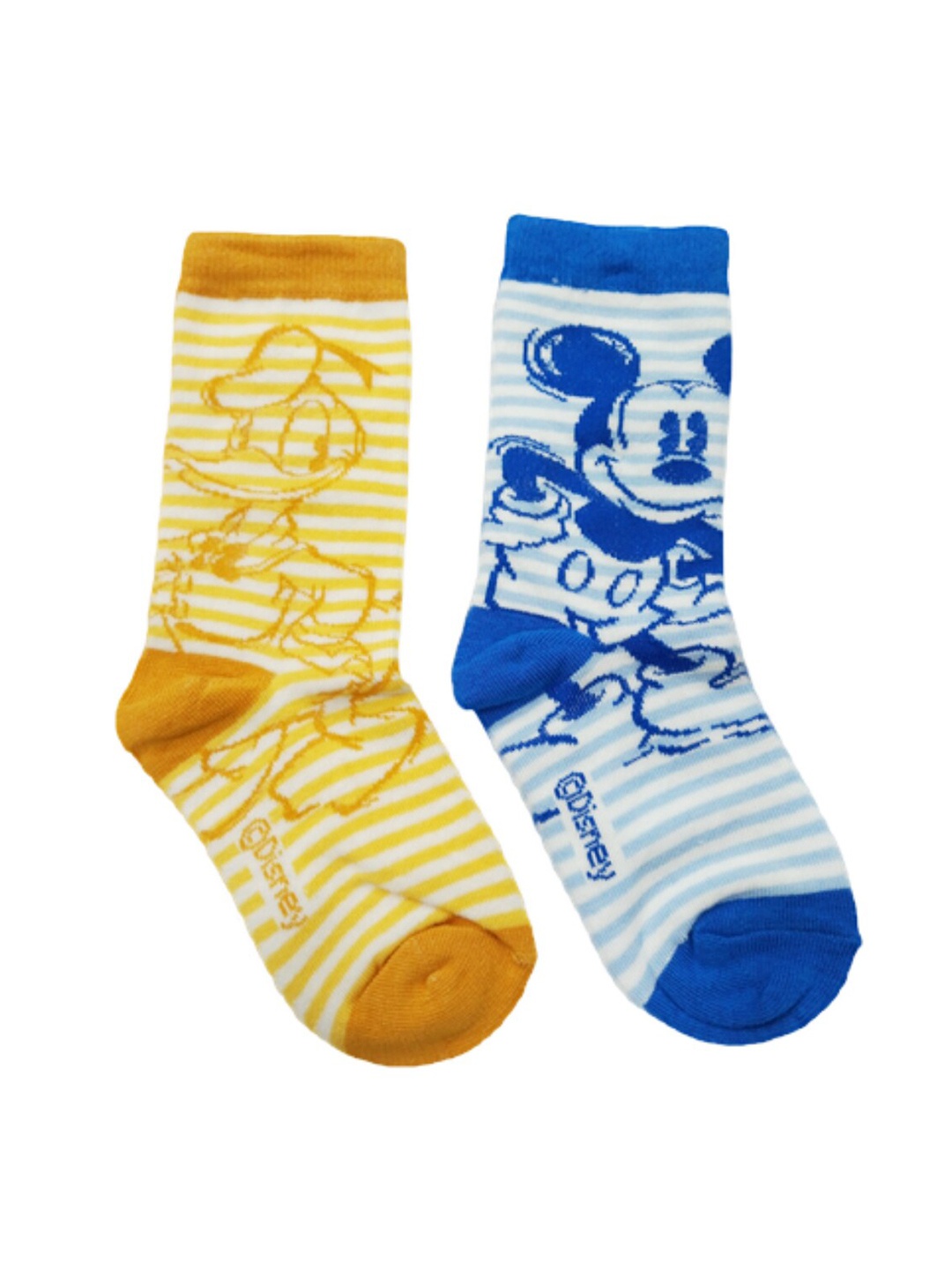 

Camey Kids Pack Of 2 Yellow and Blue Printed Ankle-Length Cotton Socks