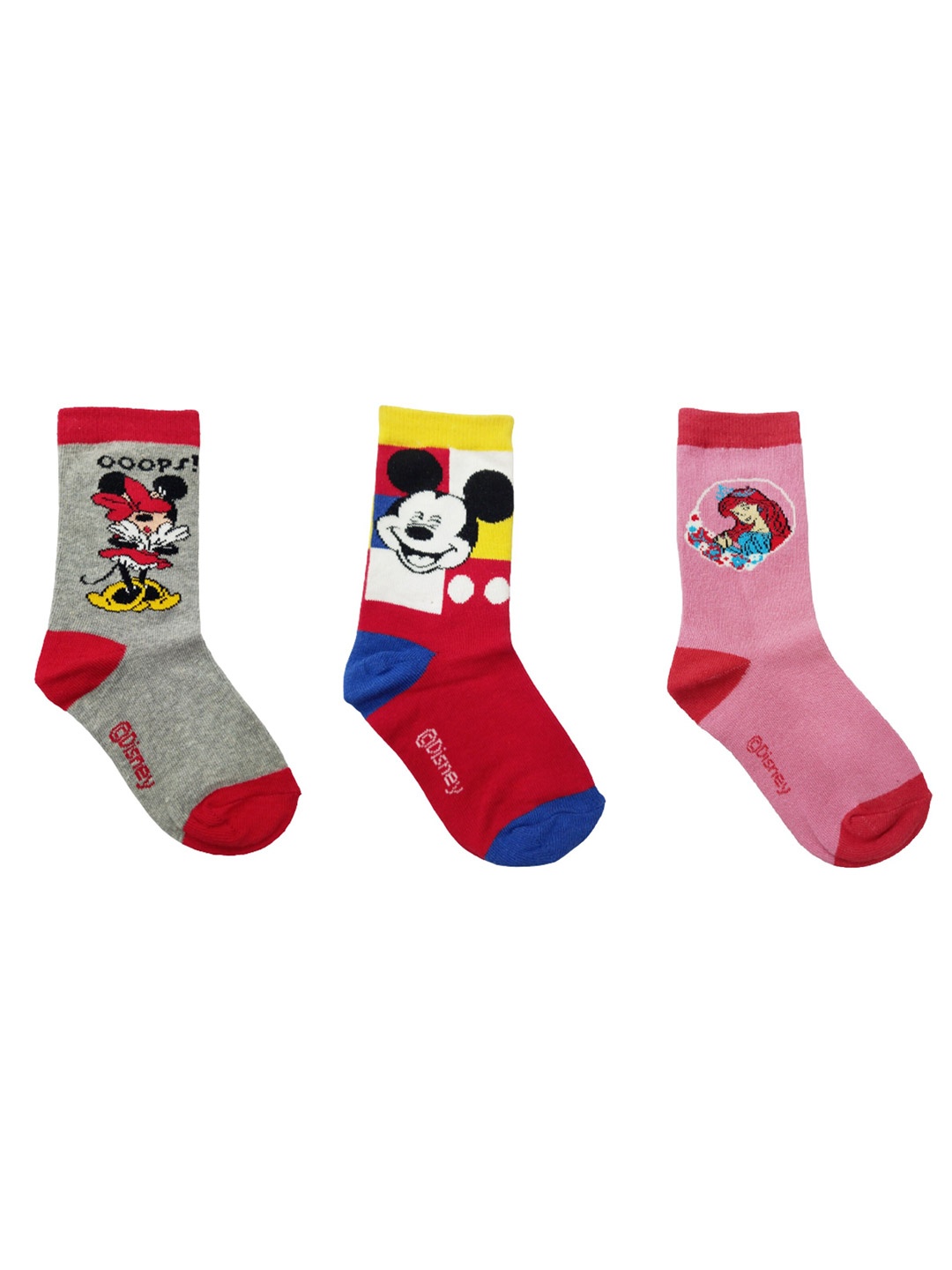 

Camey Unisex Kids Pack Of 3 Assorted Grey Calf-Length Cotton Socks