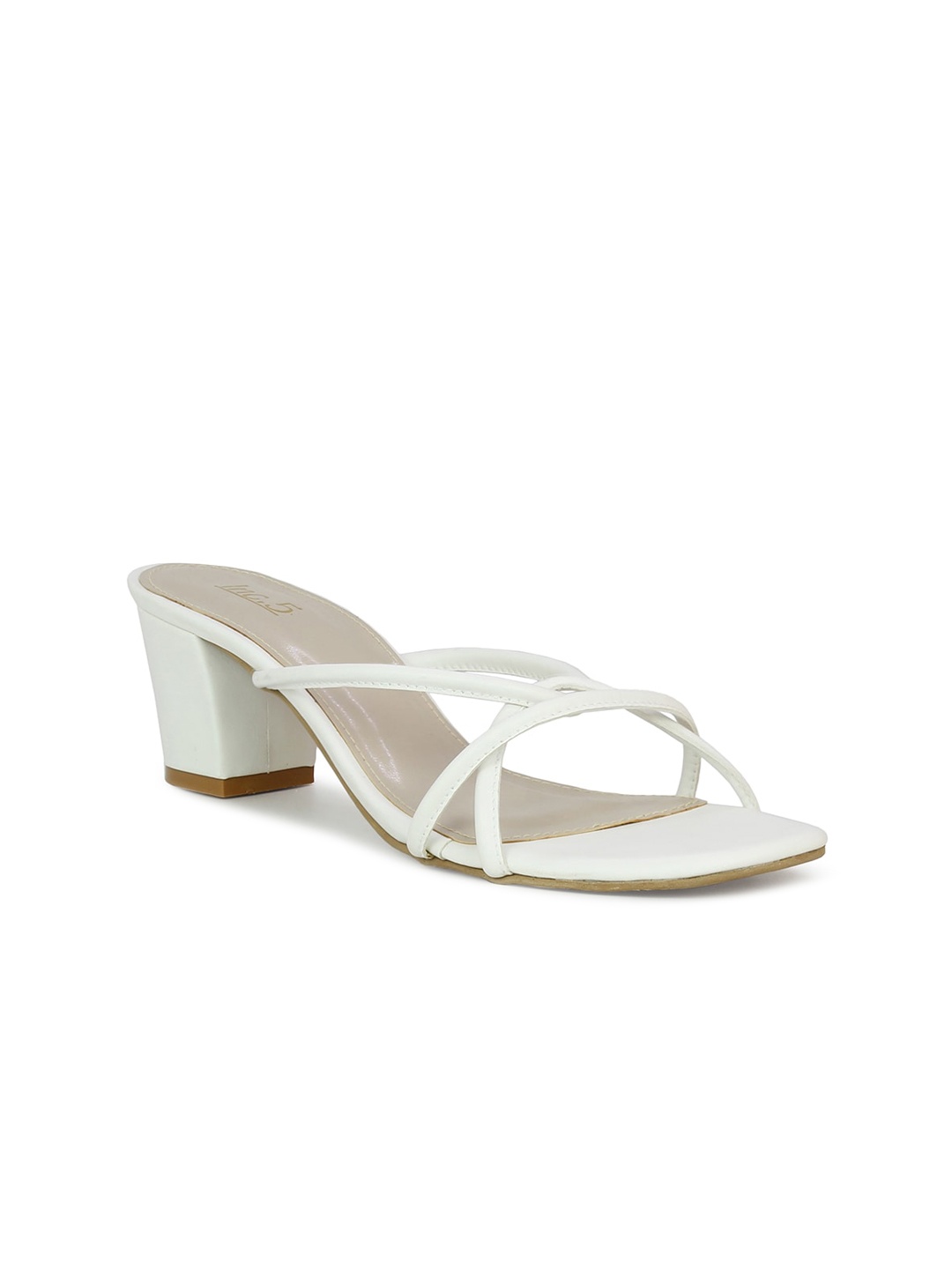 

Inc 5 White High-Top Block Sandals