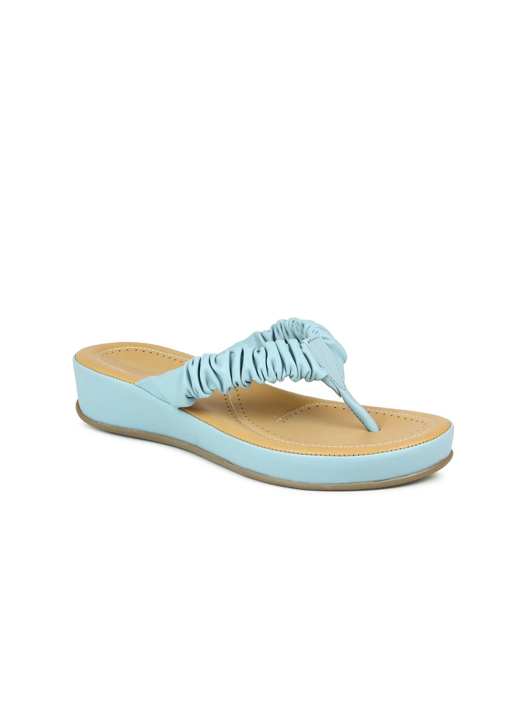 

Inc 5 Blue Striped High-Top Comfort Sandals