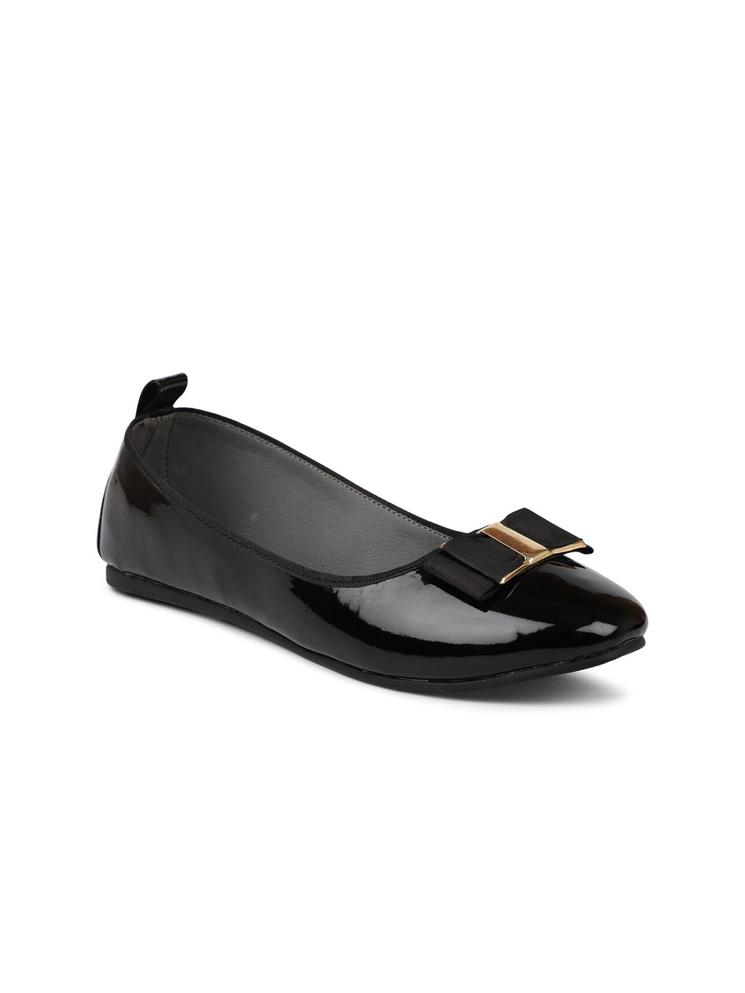 

Inc 5 Women Black Slip-On Ballerina Flats