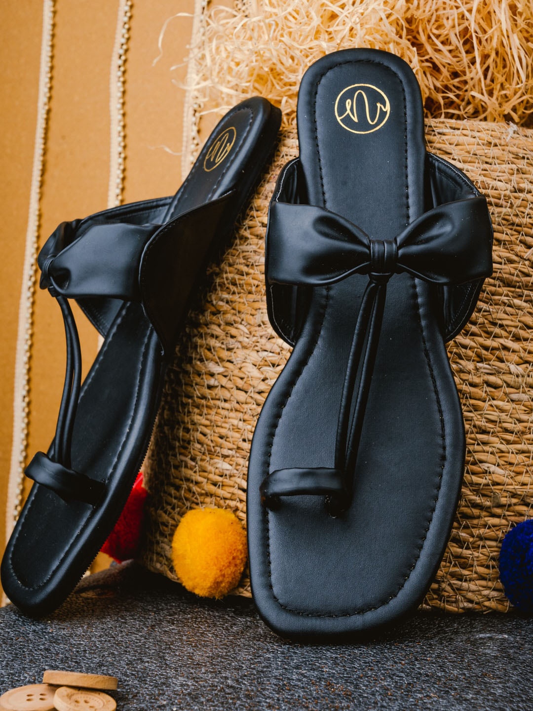 

NR By Nidhi Rathi Women Black Flats