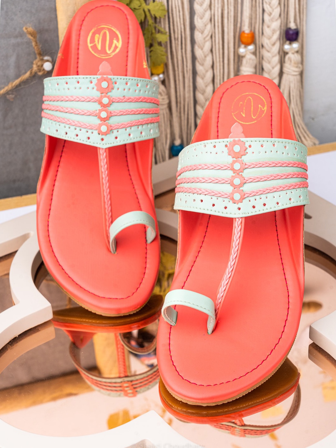 

NR By Nidhi Rathi Women Pink One Toe Flats