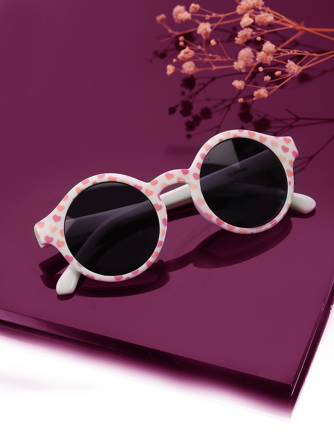 

Carlton London Girls Black Lens & Pink Round Sunglasses CLSG040