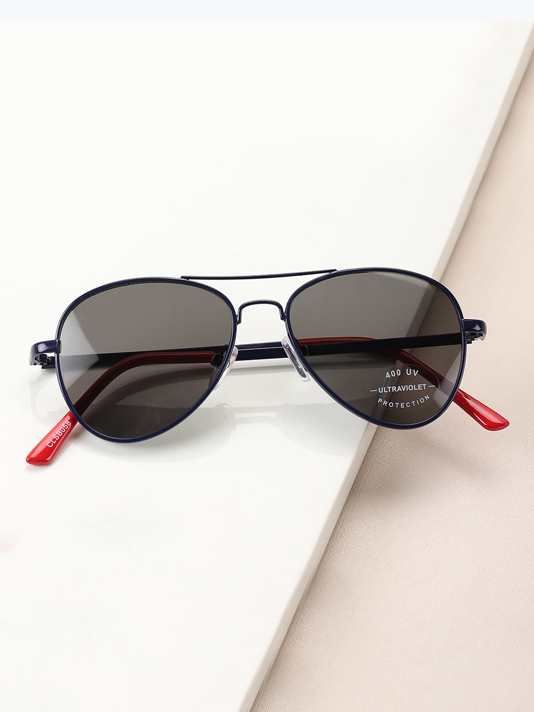 

Carlton London Boys Black Lens & Blue Aviator Sunglasses with UV Protected Lens