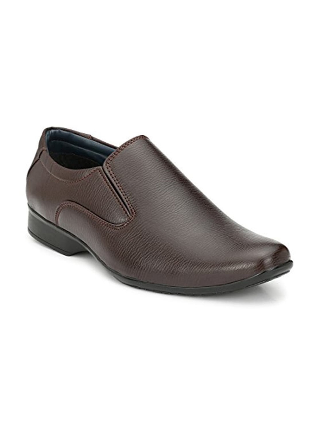 

Ferraiolo Men Brown Solid Leather Formal Slip-on shoes