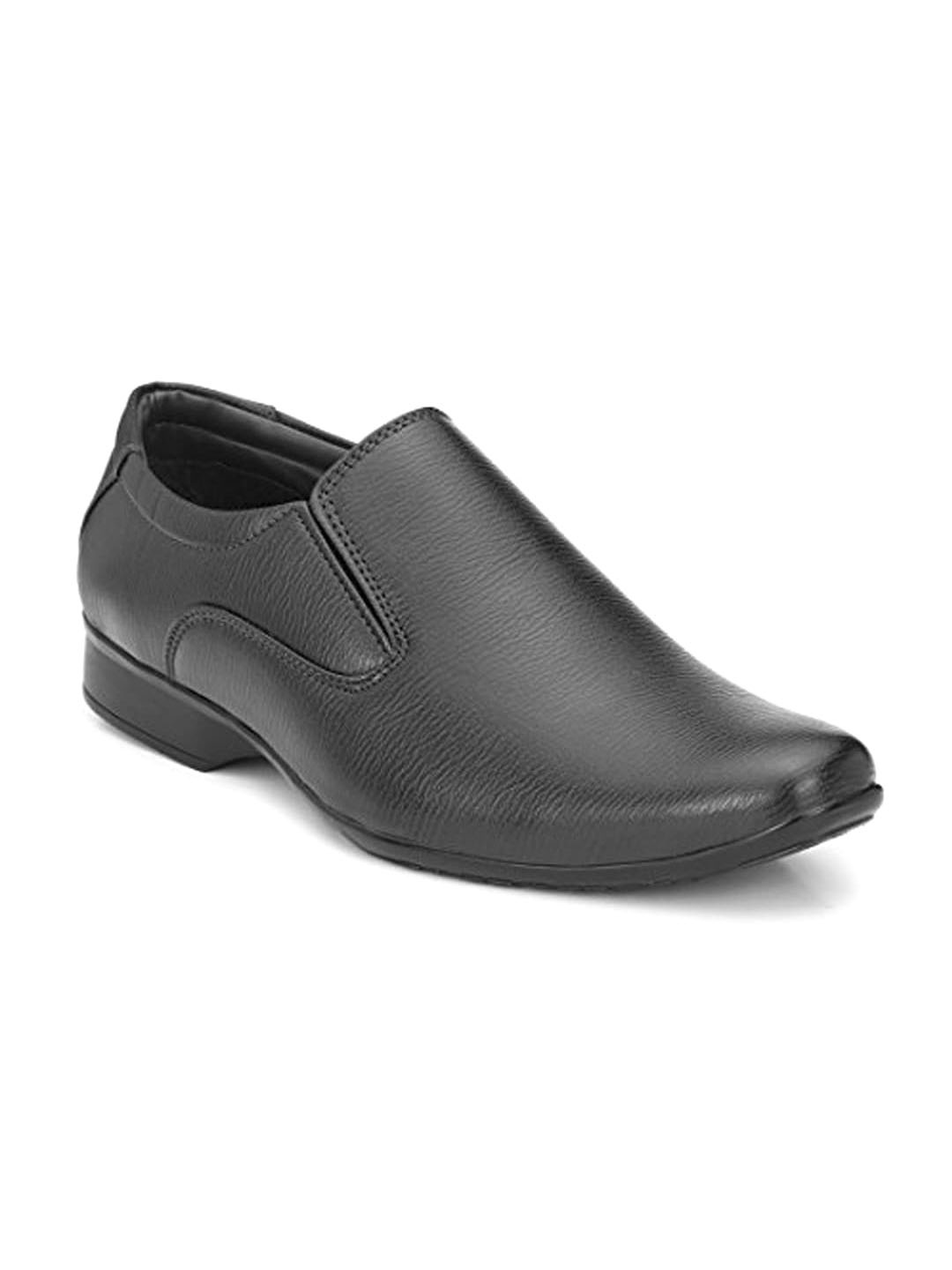 

Ferraiolo Men Black Solid Formal Slip-On Shoes