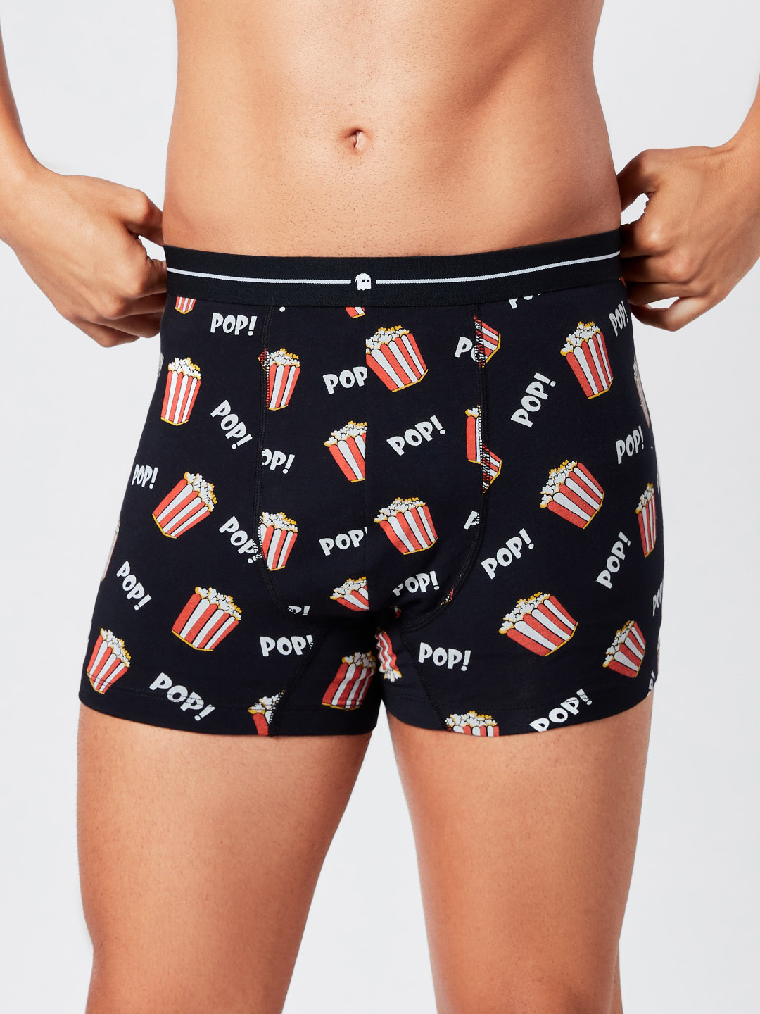 

The Souled Store Men Black Printed Trunk