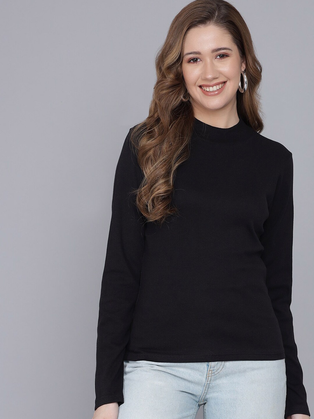 

Q-rious Women Black Solid Top