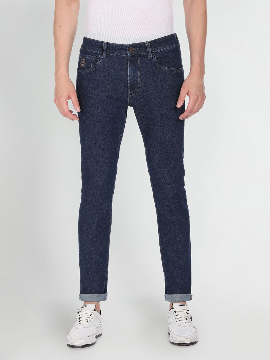 

U.S. Polo Assn. Denim Co. Men Light Fade Stretchable Mid-Rise Jeans, Blue