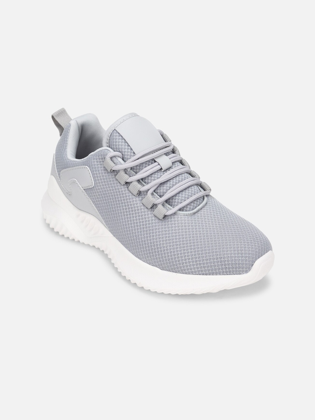 

Allen Solly Woman Textured PU Lace-Up Sneakers, Grey