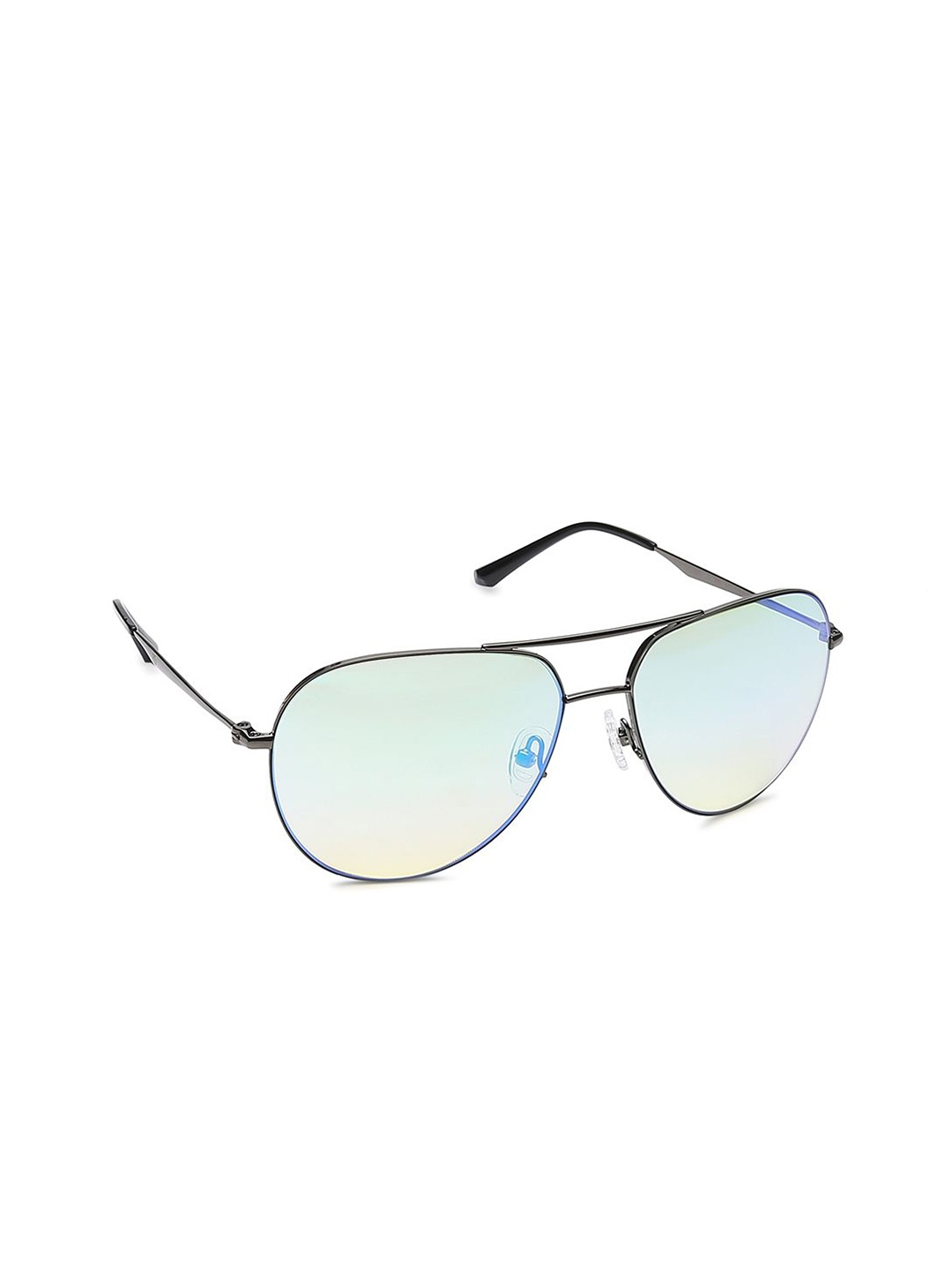 

Titan Unisex Green Lens & Gunmetal-Toned Aviator Sunglasses with Polarised and UV Protected Lens