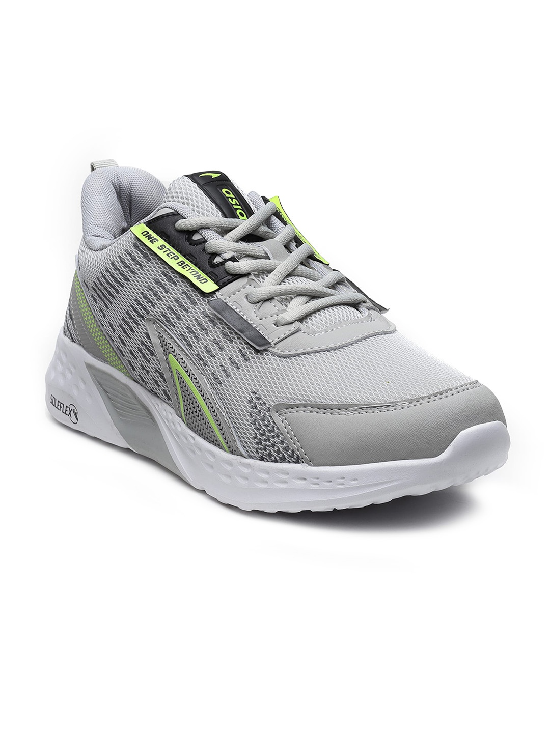 

ASIAN Men Grey Woven Design Sneakers