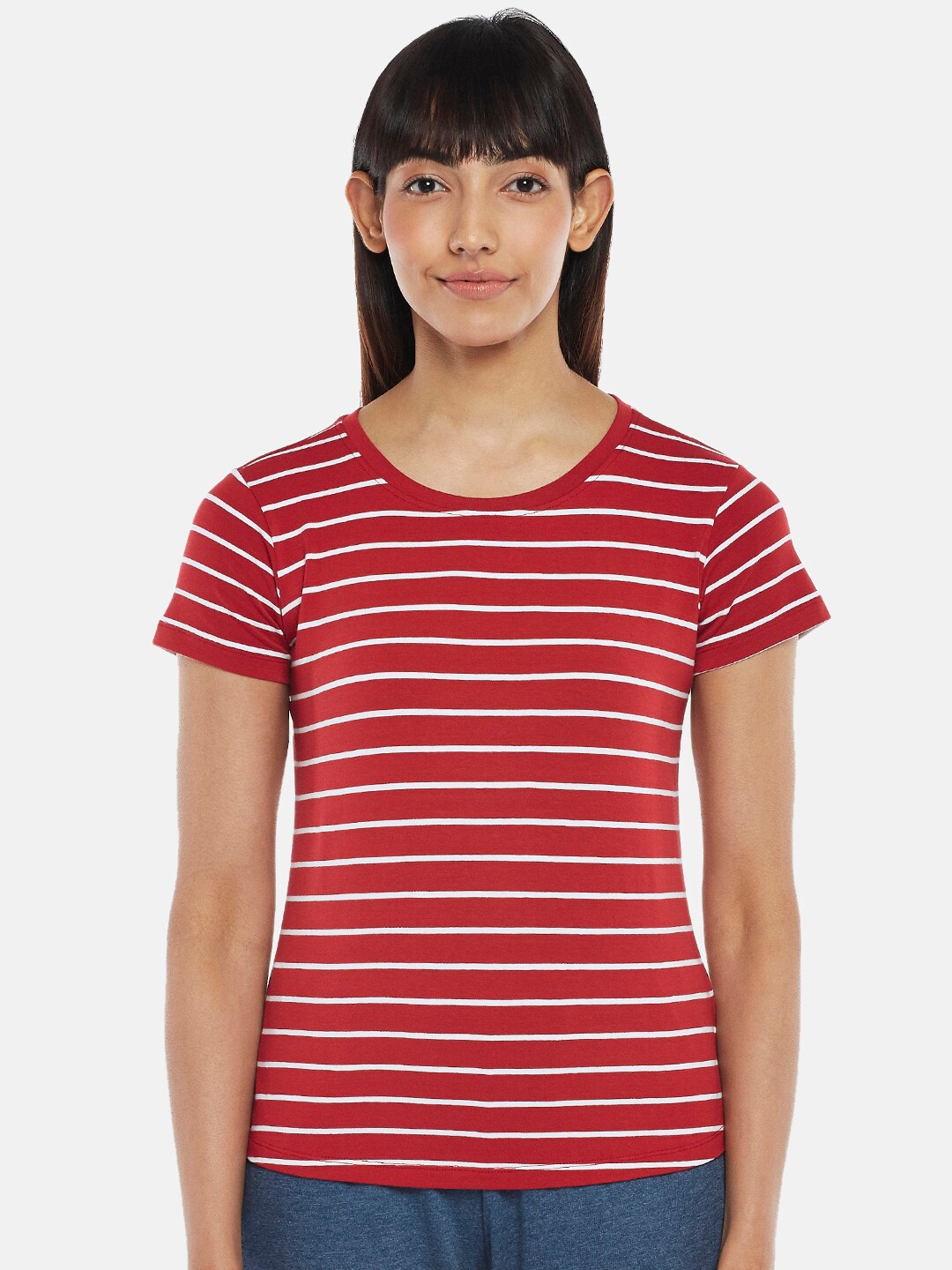 

Dreamz by Pantaloons Red Striped Top