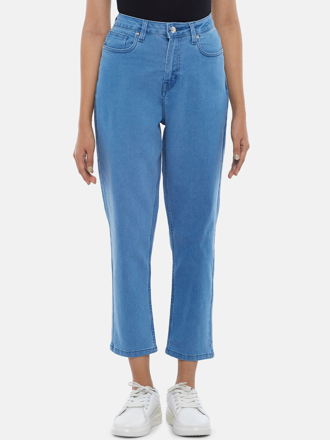 

People Women Blue Mom Fit Jeans