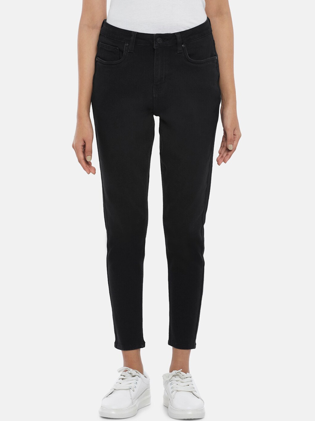 

People Women Black Skinny Fit Jeans