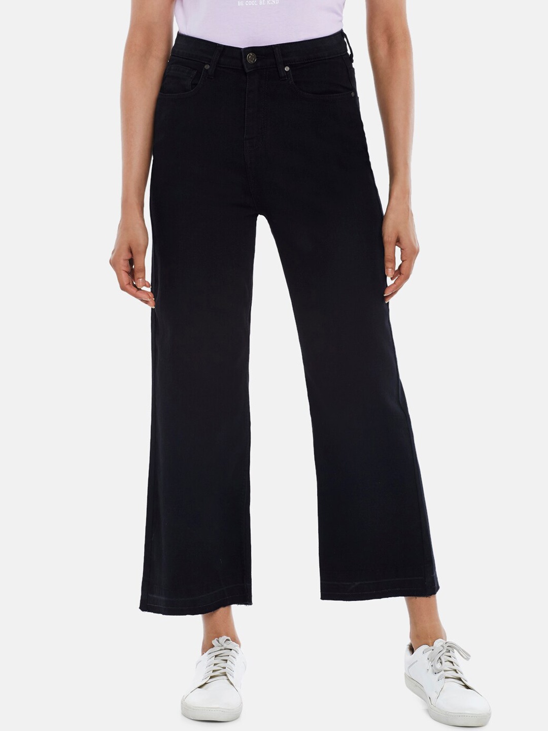 

People Women Black Flared Jeans