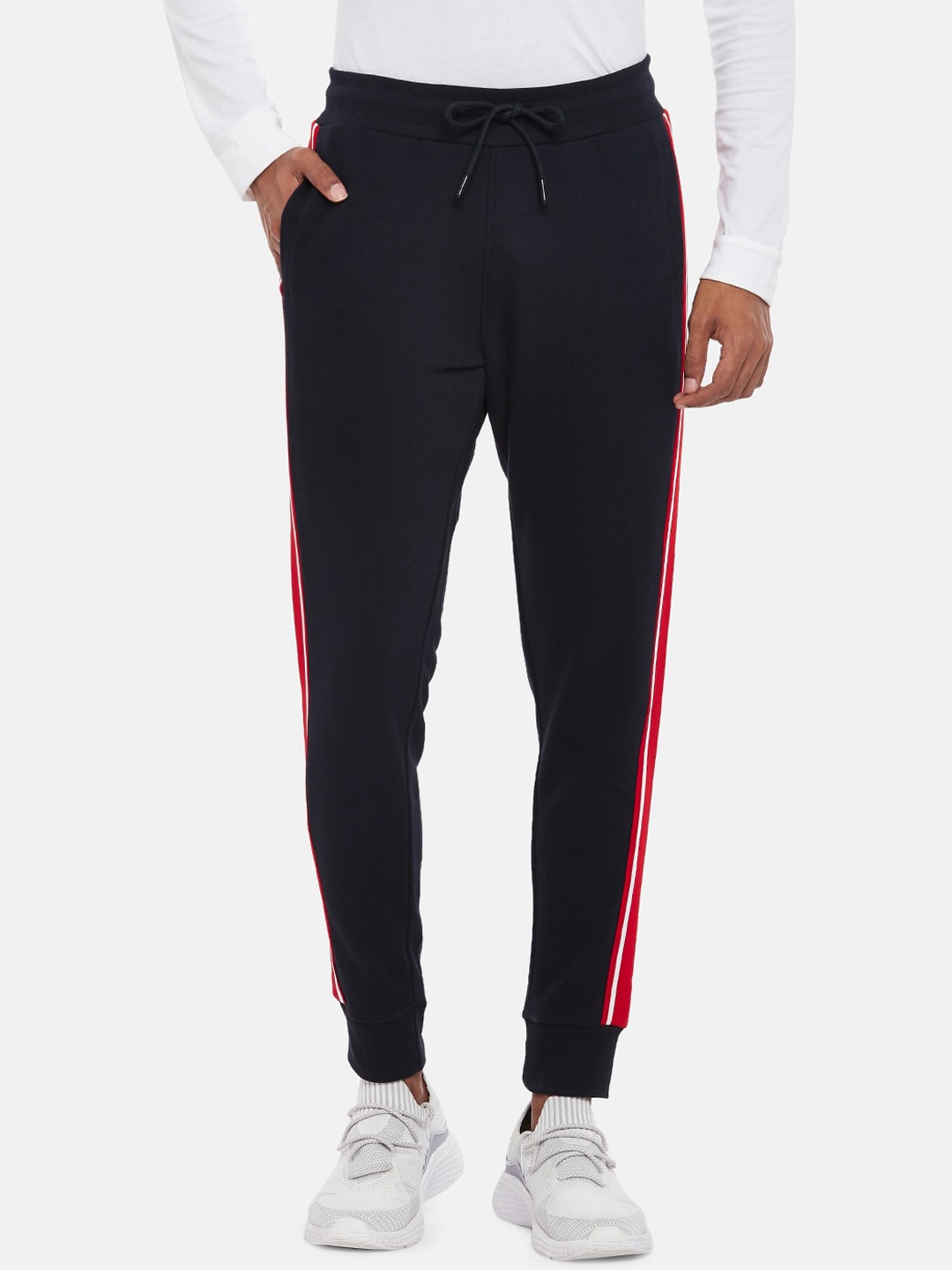 

People Men Navy Blue Solid Jogger