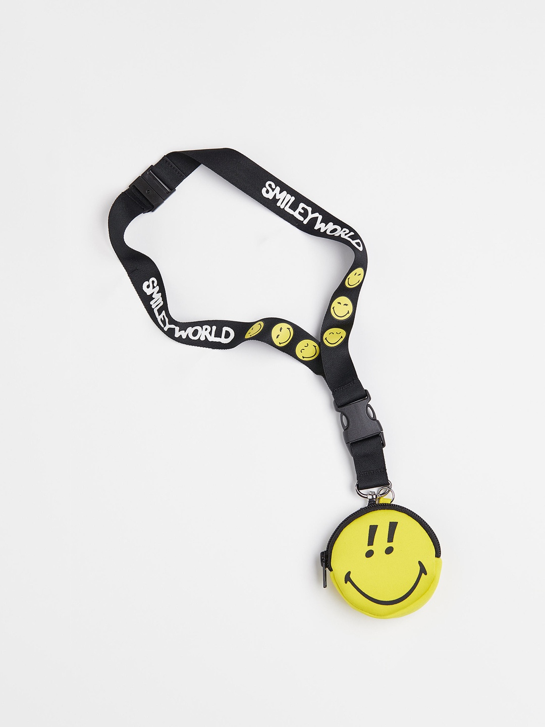 

H&M Girls Black & Yellow Key Lanyard and Pouch