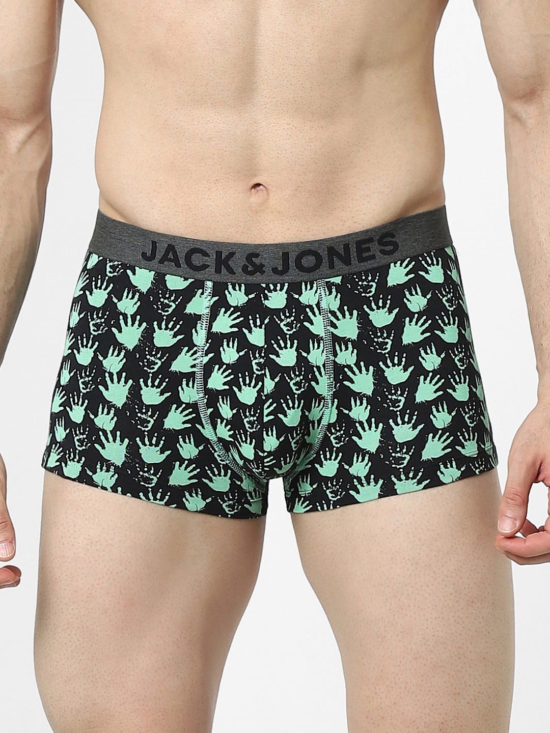 

Jack & Jones Men Black Printed Trunk