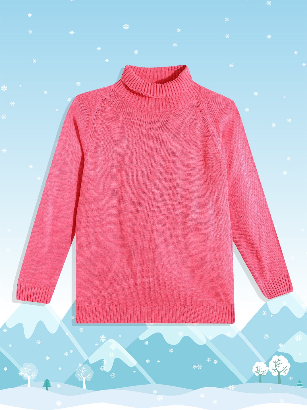 

YK Teen Girls Pink Solid Pullover
