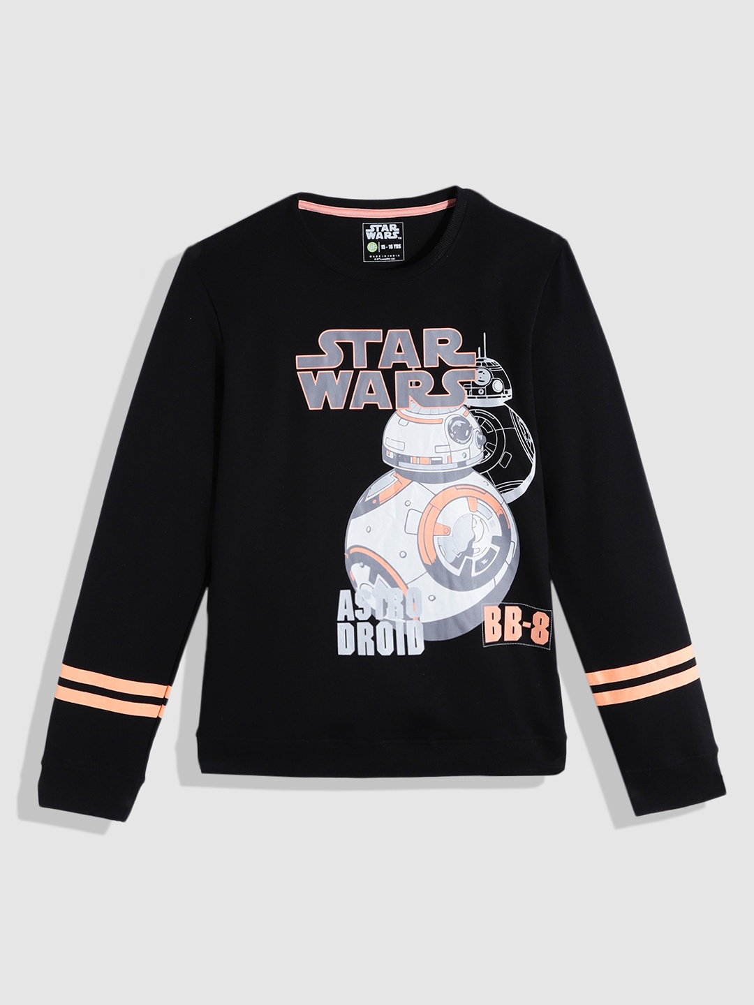 

YK Star Wars Teen Boys Navy Blue & Grey Star Wars BB-8 Droid Printed Sweatshirt