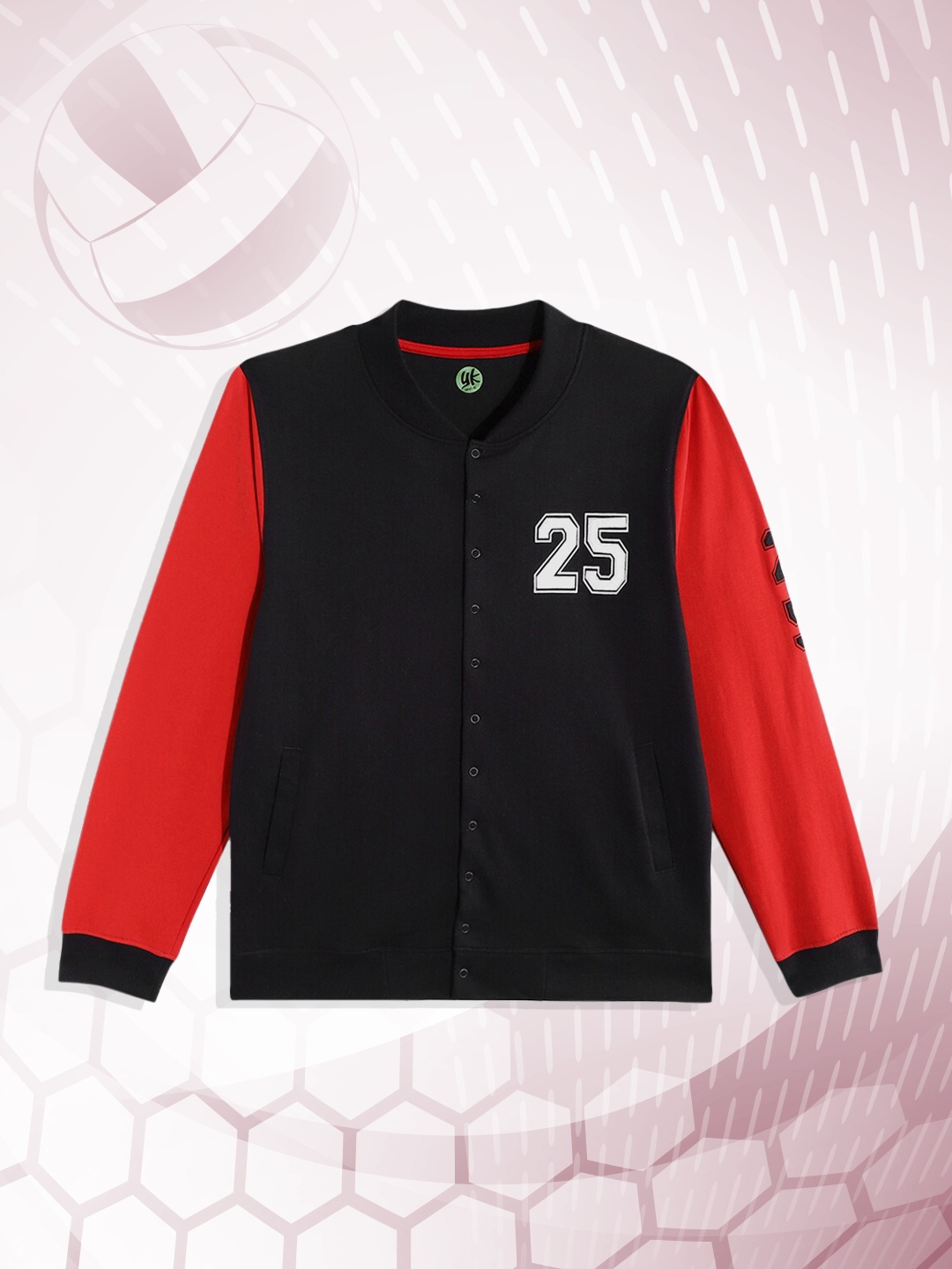 

YK Boys Black & Red Typography Printed Sweatshirt