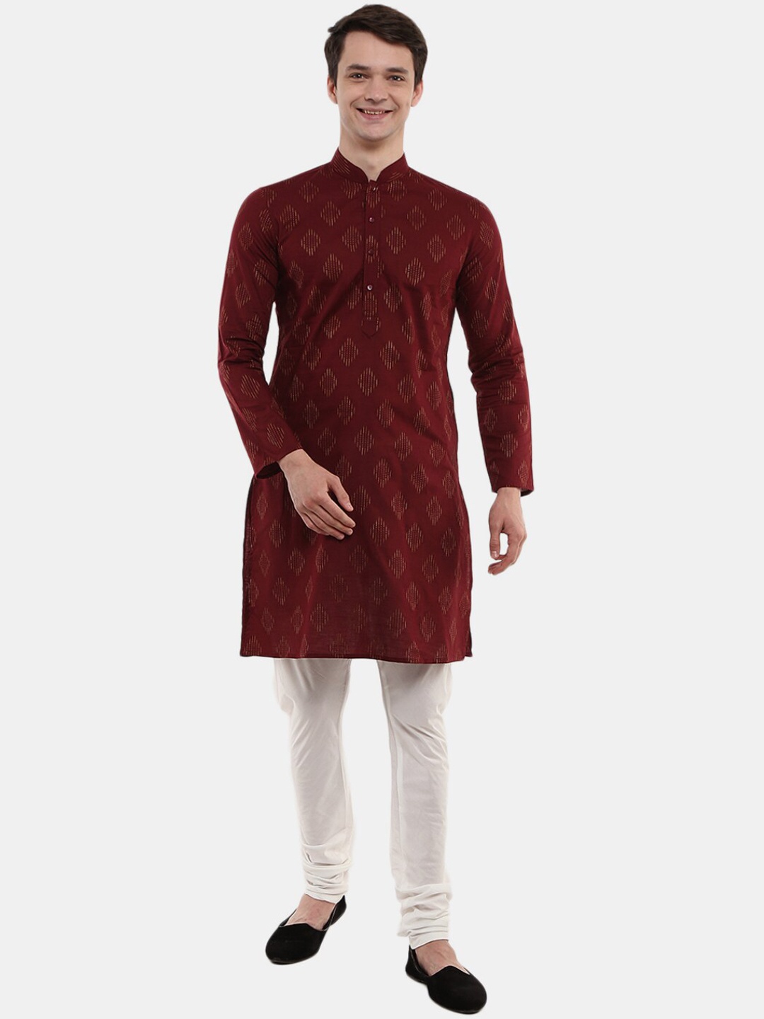 

V-Mart Men Maroon Kurta with Pyjamas