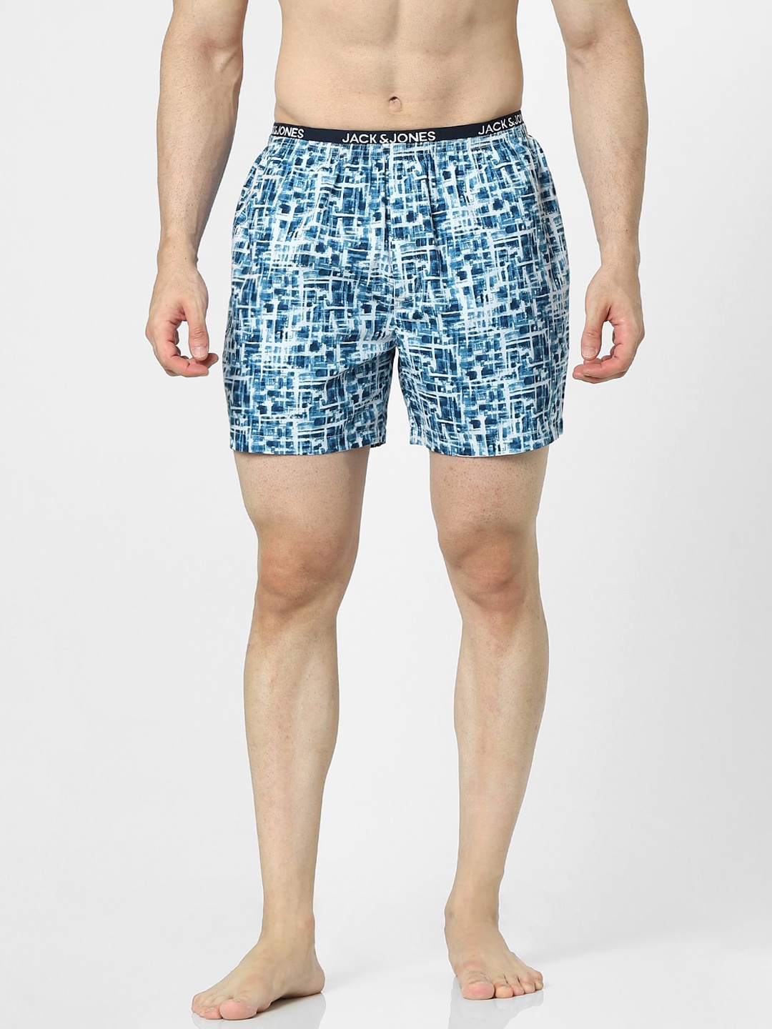 

Jack & Jones Men Blue Printed Boxers