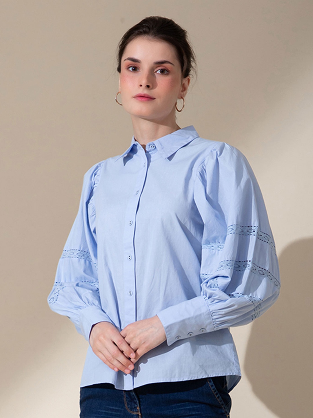 

B.Copenhagen Women Blue Casual Shirt