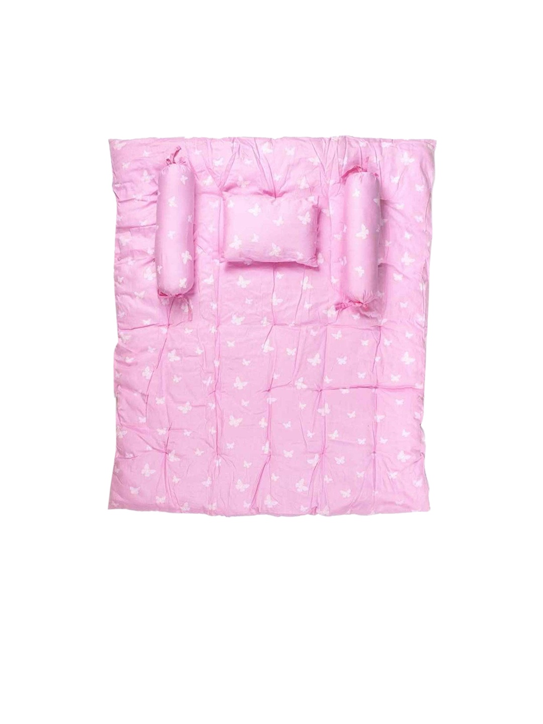 

haus & kinder Unisex Kids Pack Of 4 Pink Baby Bed Sets